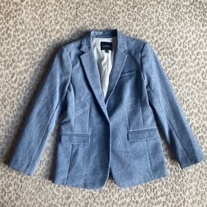 Banana Republic Long & Lean Chambray Suit Blazer, size 6